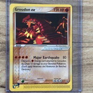 Groudon EX  Black Star Promo E-Reader Pokemon Card 2003